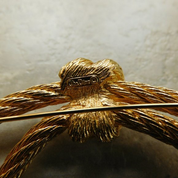 Christian Dior Brooch Gold metal - Picture 3 of 4